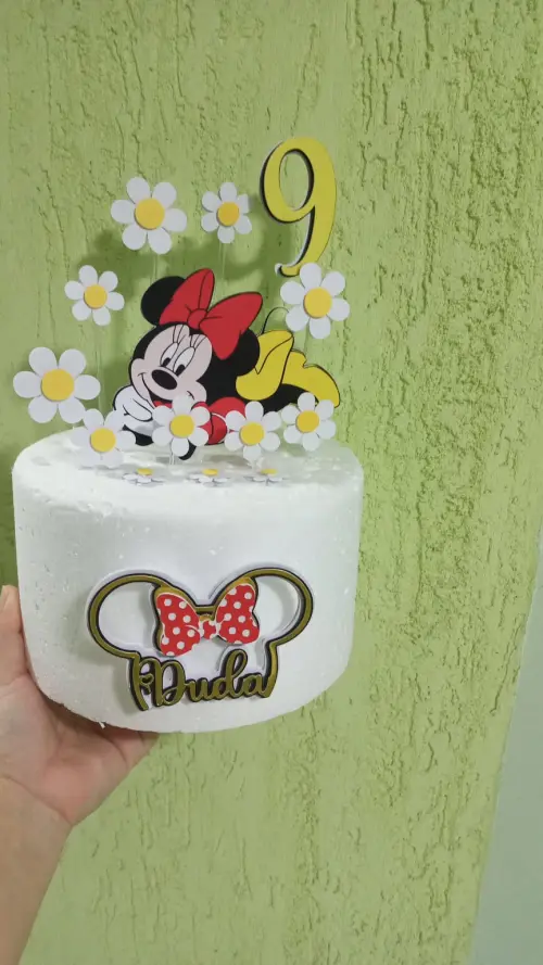 Arquivo de corte topo de bolo Minnie