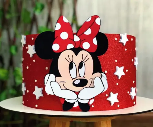 Arquivo de corte topo de bolo Minnie