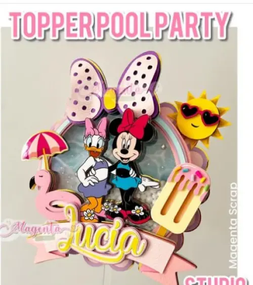 Arquivo de corte topo de bolo Minnie