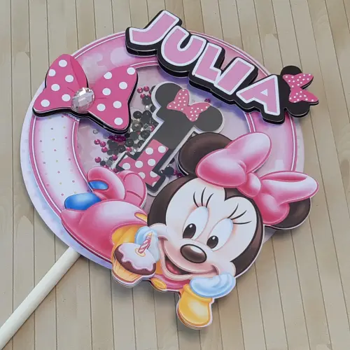 Arquivo de corte topo de bolo Minnie