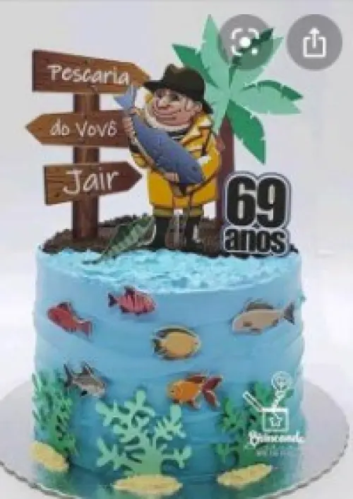 Arquivo de Corte Topo de Bolo Pescaria