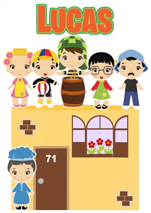 Arquivo de corte topo de bolo Chaves