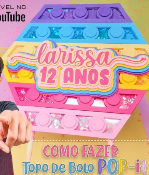 Arquivo de corte topo de bolo Pop it