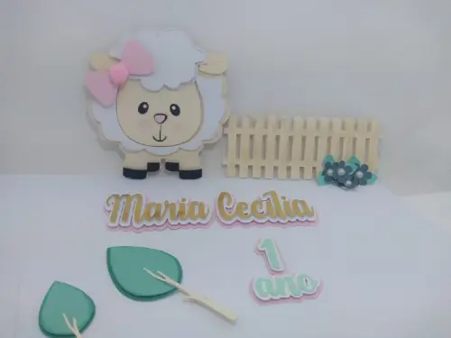 Arquivo de corte topo de bolo Ovelhinha