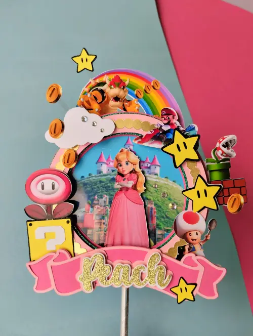 Arquivo de corte topo de bolo Super Mario
