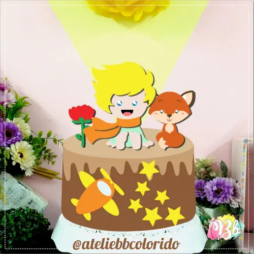 Arquivo de corte topo de bolo Principe