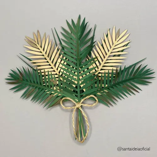 Arquivo de corte topo de bolo Folhagens