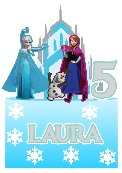 Arquivo de corte topo de bolo frozen