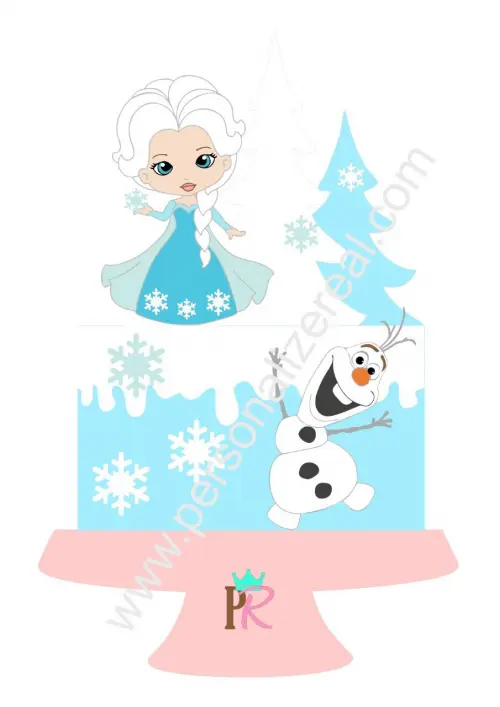 Arquivo de corte topo de bolo frozen