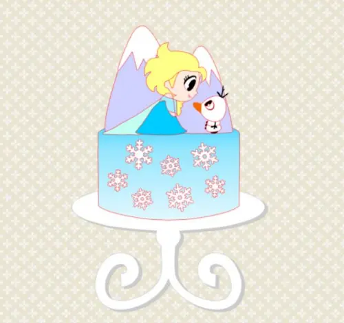 Arquivo de corte topo de bolo frozen