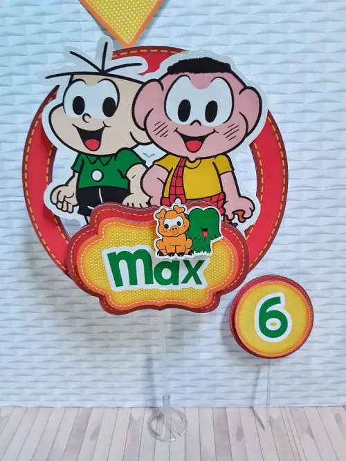 Arquivo de corte topo de bolo Turma da Monica