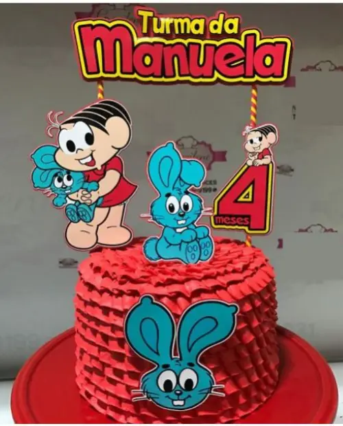 Arquivo de corte topo de bolo Turma da Monica