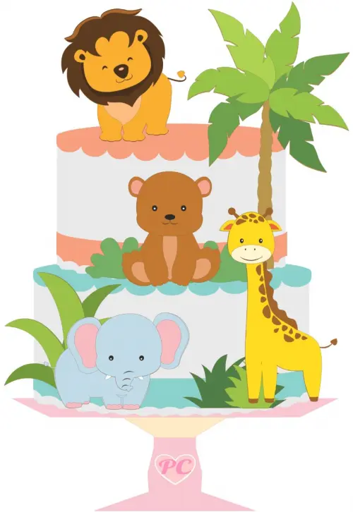 Arquivo de corte topo de bolo Safari