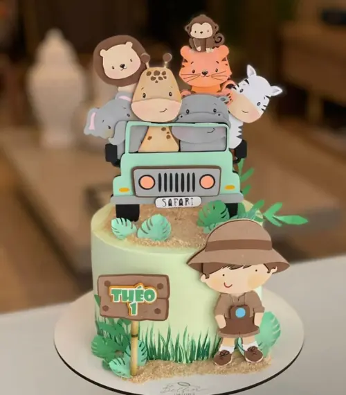 Arquivo de corte topo de bolo Safari