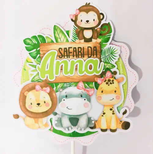 Arquivo de corte topo de bolo Safari