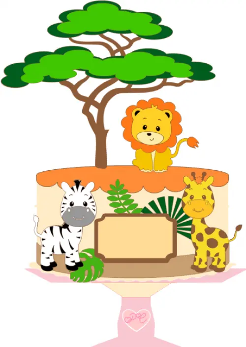 Arquivo de corte topo de bolo Safari