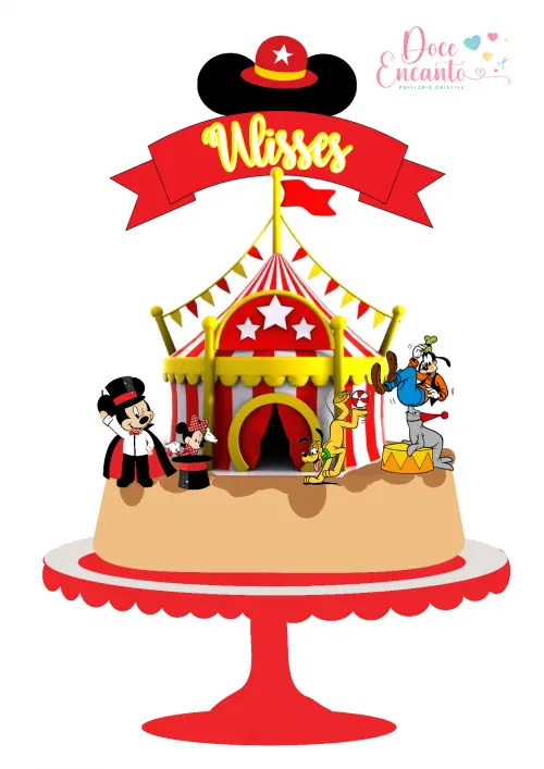 Arquivo de corte topo de bolo Mickey