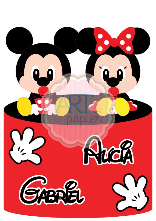 Arquivo de corte topo de bolo Mickey