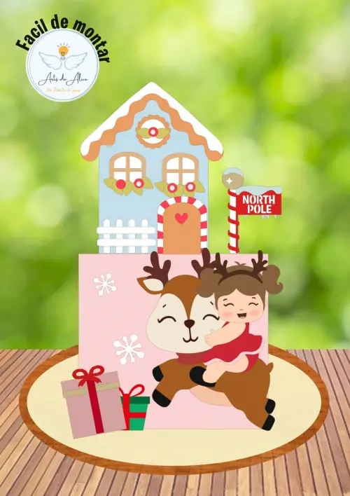 Arquivo de corte topo de bolo Natal