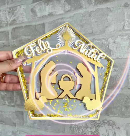 Arquivo de corte topo de bolo Natal