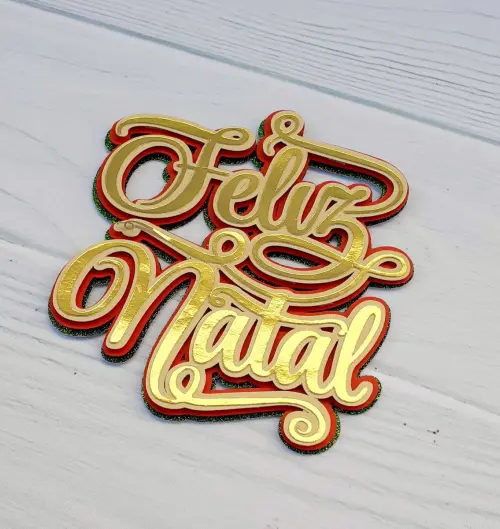 Arquivo de corte topo de bolo Natal