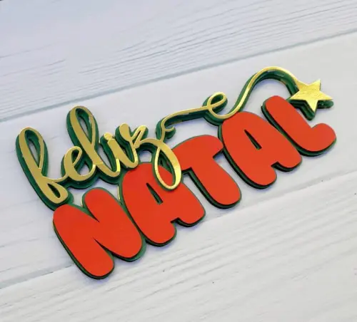 Arquivo de corte topo de bolo Natal