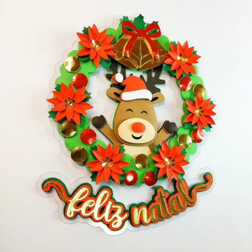 Arquivo de corte topo de bolo Natal