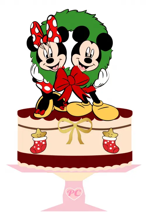 Arquivo de corte topo de bolo Natal