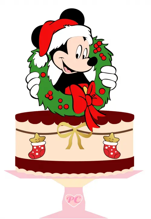 Arquivo de corte topo de bolo Natal