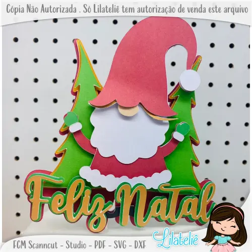 Arquivo de corte topo de bolo Natal