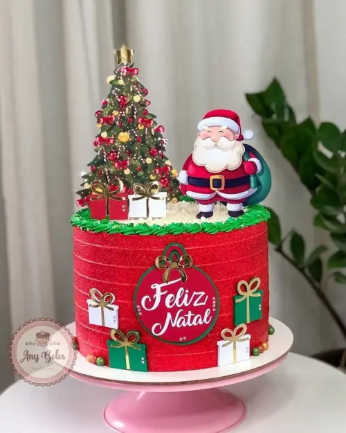 Arquivo de corte topo de bolo Natal