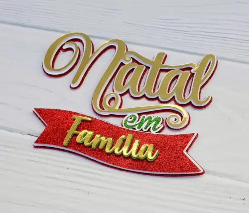 Arquivo de corte topo de bolo Natal