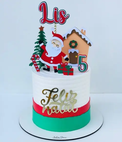 Arquivo de corte topo de bolo Natal