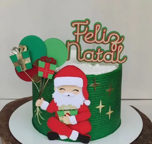 Arquivo de corte topo de bolo Natal