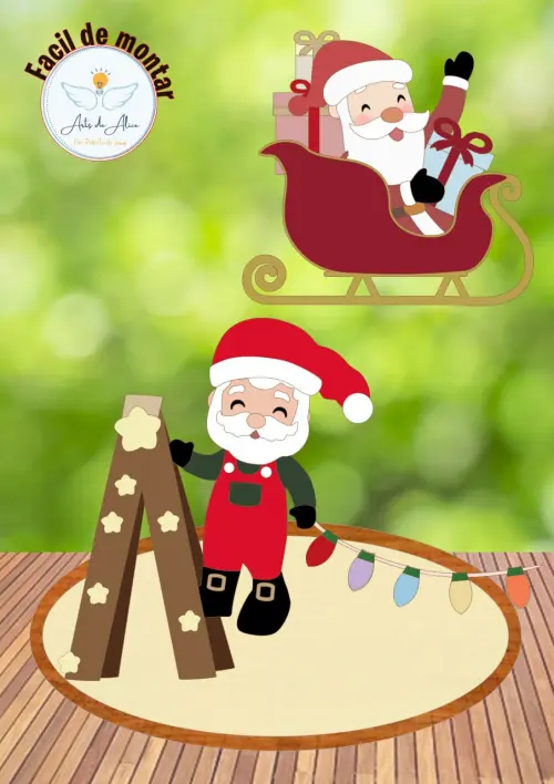 Arquivo de corte topo de bolo Natal