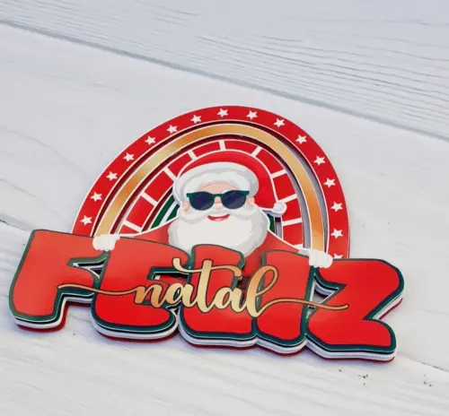 Arquivo de corte topo de bolo Natal