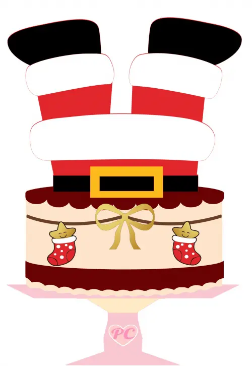 Arquivo de corte topo de bolo Natal