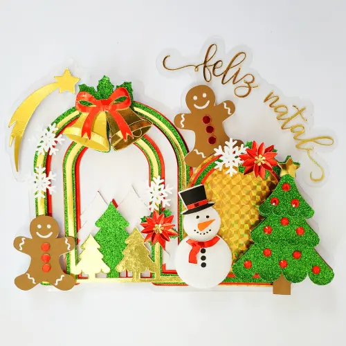 Arquivo de corte topo de bolo Natal