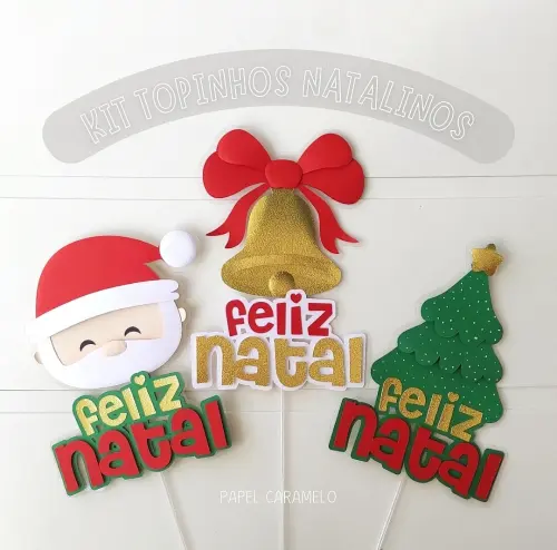 Arquivo de corte topo de bolo Natal