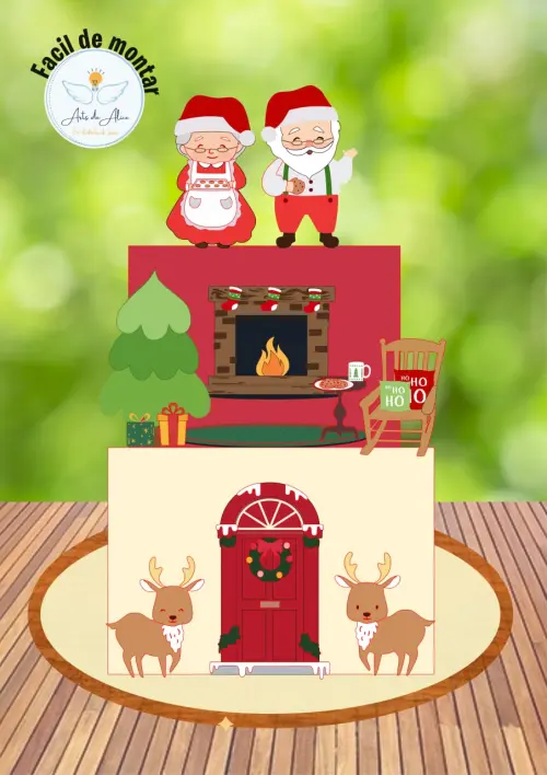 Arquivo de corte topo de bolo Natal