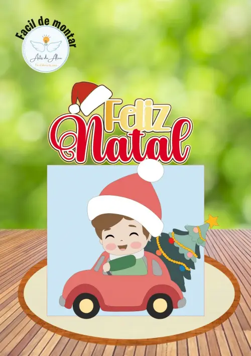 Arquivo de corte topo de bolo Natal