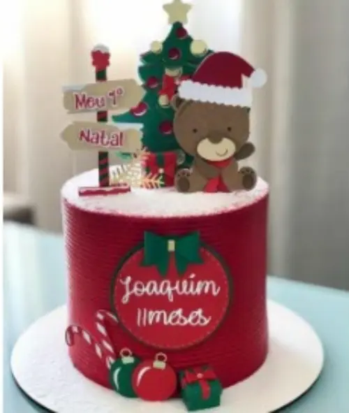 Arquivo de corte topo de bolo Natal