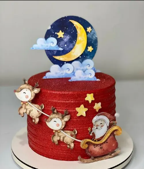 Arquivo de corte topo de bolo Natal