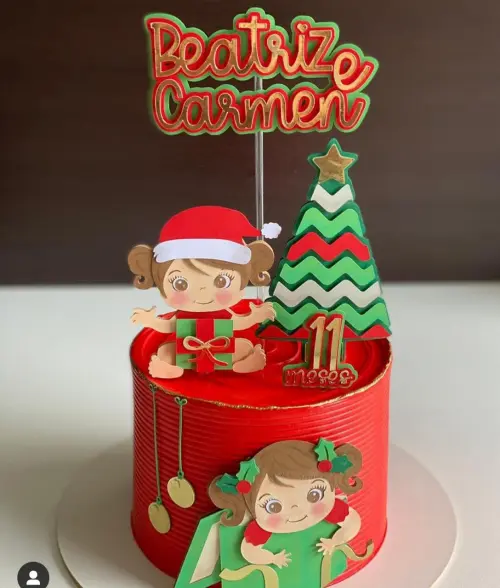 Arquivo de corte topo de bolo Natal