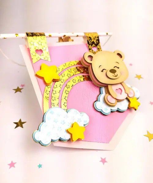 Arquivo de corte topo de bolo Ursinho