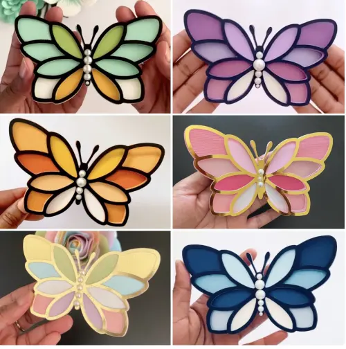 Arquivo de corte Topo de bolo Borboletas