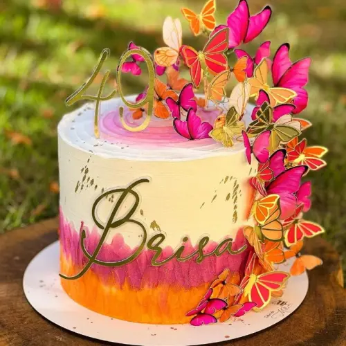 Arquivo de corte Topo de bolo Borboletas