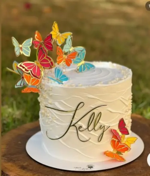 Arquivo de corte Topo de bolo Borboletas