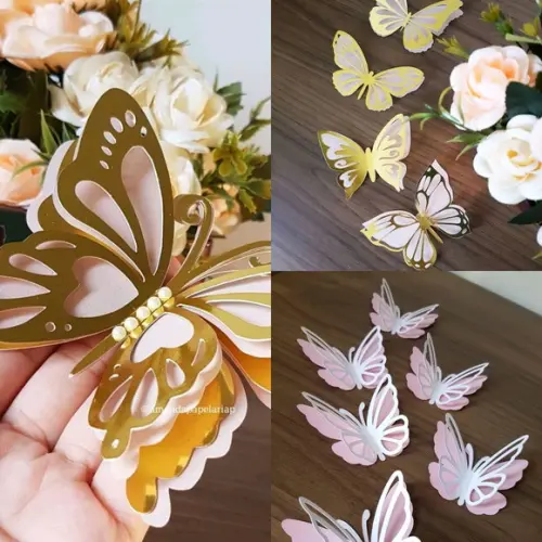 Arquivo de corte Topo de bolo Borboletas