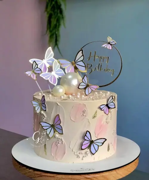 Arquivo de corte Topo de bolo Borboletas